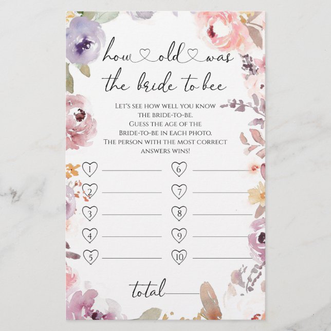 Wilde bloemen Hoe oud was de bruid om mee te spele (Voorkant)