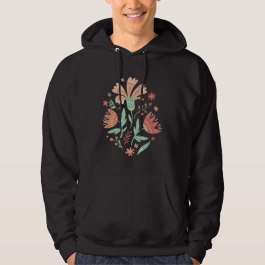 Wilde bloemen hoodie (Voorkant)