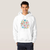 Wilde bloemen hoodie (Voorkant volledig)