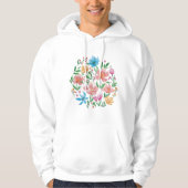 Wilde bloemen hoodie (Voorkant)
