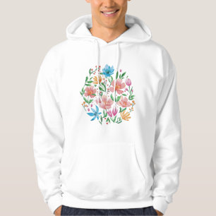 Wilde bloemen hoodie