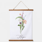 Wilde bloemen hoop  hangend wandkleed (Voorkant)