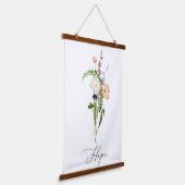 Wilde bloemen hoop  hangend wandkleed (Gebogen)