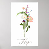 Wilde Bloemen Hoop Poster (Voorkant)
