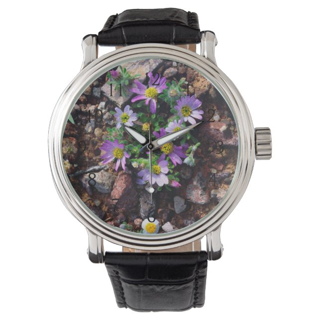 Wilde bloemen horloge (Voorkant)
