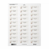Wilde Bloemen Huwelijk Retouradres Label (Full Sheet)