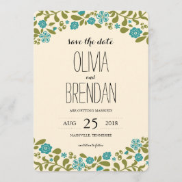 Wilde Bloemen in Bloei | Reserveer de Datum Save The Date