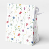 Wilde bloemen in Bloom Baby shower Bedankdoosjes (Achterkant)