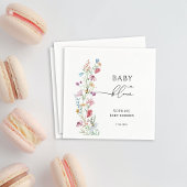 Wilde bloemen in Bloom Baby shower Servet