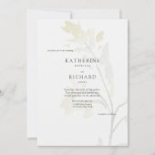 Wilde bloemen in Bloom II Eenvoudige huwelijksuitn Kaart (Voorkant)