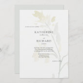 Wilde bloemen in Bloom II Eenvoudige huwelijksuitn Kaart (Voorkant / Achterkant)