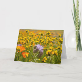 Wilde bloemen in Bloom Kaart