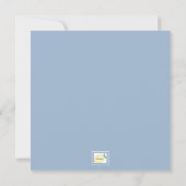 Wilde bloemen in de Grote Kleuren Uitnodiging (Achterkant)