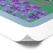 Wilde bloemen in de illustratie van het nationaal  poster (Hoek)