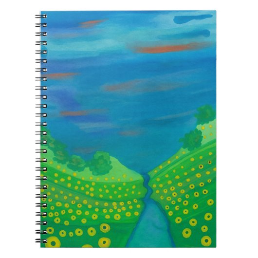 Wilde bloemen in de Valley Waterverf Notitieboek (Voorkant)