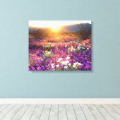 Wilde bloemen in de zon | Anza-Borrego-woestijn Canvas Afdruk (Insitu (Houten vloer))