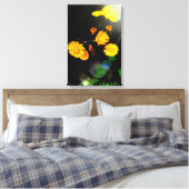 Wilde bloemen in de zon canvas afdruk (Insitu (Slaapkamer))