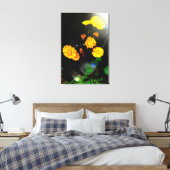 Wilde bloemen in de zon canvas afdruk (Insitu (Slaapkamer))