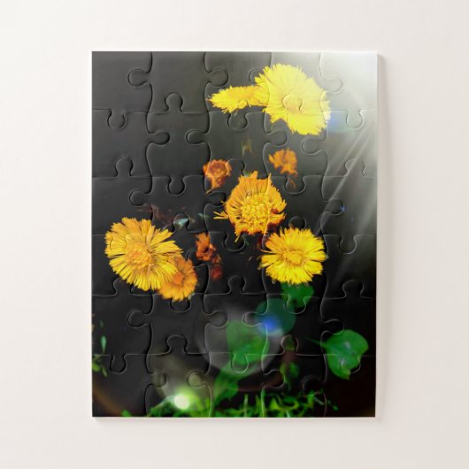 Wilde bloemen in de zon legpuzzel (Verticaal)