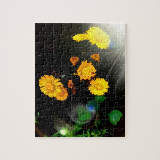 Wilde bloemen in de zon legpuzzel (Verticaal)