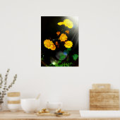 Wilde bloemen in de zon poster (Keuken)