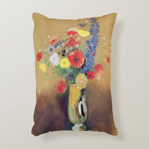 Wilde bloemen in een Lange-necked Vase, c.1912 Decoratief Kussen