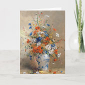 Wilde bloemen in een vaas kaart (Voorkant)