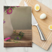 Wilde Bloemen in een Vaas Keuken Schotel Handdoek (Quarter Fold)