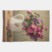 Wilde Bloemen in een Vaas Keuken Schotel Handdoek (Horizontaal)