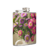 Wilde bloemen in een Vase Whiskey Flask Heupfles (Rechts)