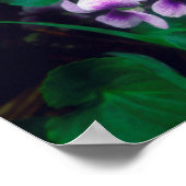 Wilde bloemen in het bos poster (Hoek)