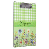 Wilde bloemen in het groen klembord (Rechts)