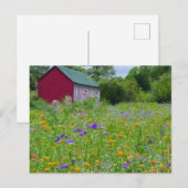 Wilde bloemen in het land feestdagenkaart (Voorkant / Achterkant)