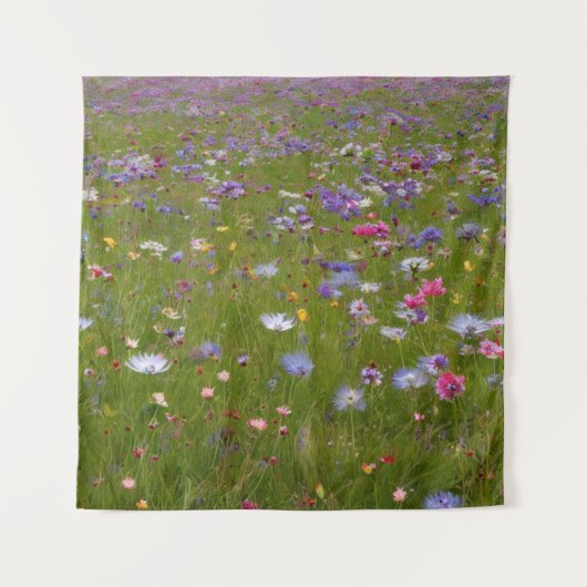 Wilde bloemen in het land wandkleed (Voorkant)