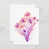 Wilde bloemen in het Paarse, gekoelde Bouquet (Voorkant / Achterkant)