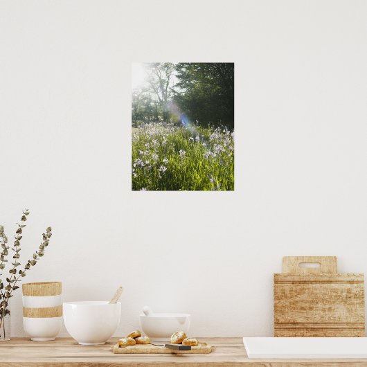 Wilde bloemen in het veld poster (Keuken)