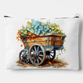  wilde bloemen in houten wagen etui (Achterkant)