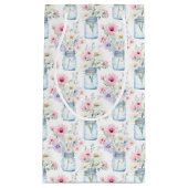 Wilde bloemen in Mason Jars Klein Cadeauzakje (Voorkant)