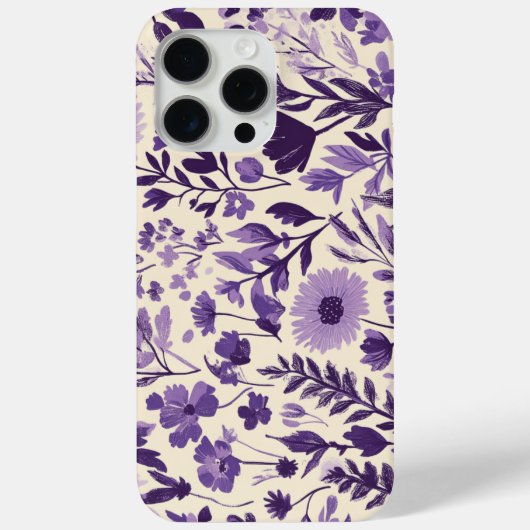 Wilde bloemen in paardennuances 💜 Case-Mate iPhone case (Achterkant)