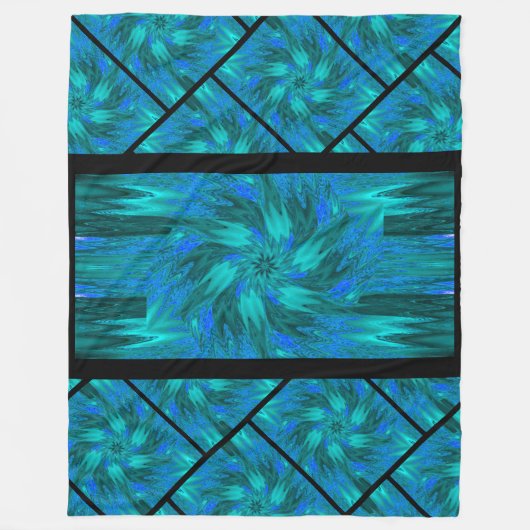 Wilde bloemen in Pastels 8 Fleece Deken (Voorkant)