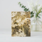 Wilde bloemen in Sepia Briefkaart (Staand voorkant)