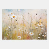 WILDE BLOEMEN IN VELD ONTKOPPELEN DECORATIEF PAPIE INPAKPAPIER VEL (Voorkant 3)