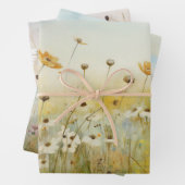 WILDE BLOEMEN IN VELD ONTKOPPELEN DECORATIEF PAPIE INPAKPAPIER VEL (In situ)