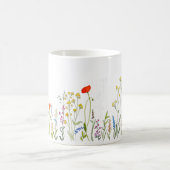 Wilde bloemen in Waterverven KoffieMok (Center)
