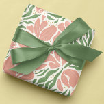 Wilde bloemen inpakpapier - roze<br><div class="desc">Romantische en verfijnde inpakpapier vellen met wilde bloemen in roze,  goudkleurige tan en groen op een crème achtergrond. Ook verkrijgbaar in verschillende andere kleurenopties. Perfect voor elke gelegenheid,  maar vooral voor Moederdag,  bruiloften,  vrijgezellenfeesten en verlovingsfeesten. Alle drie de vlakke bladen hebben hetzelfde patroon.</div>