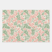 Wilde bloemen inpakpapier - Roze Vel (Voorkant 3)