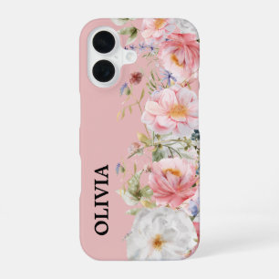 Wilde bloemen iPhone 16 hoesje
