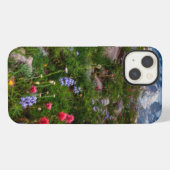Wilde bloemen iPhone hoesje (Achterkant horizontaal)