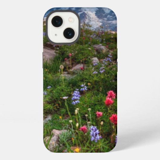 Wilde bloemen iPhone hoesje (Achterkant)