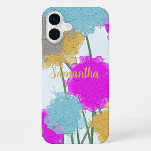 wilde bloemen iPhone hoesje (Achterkant)